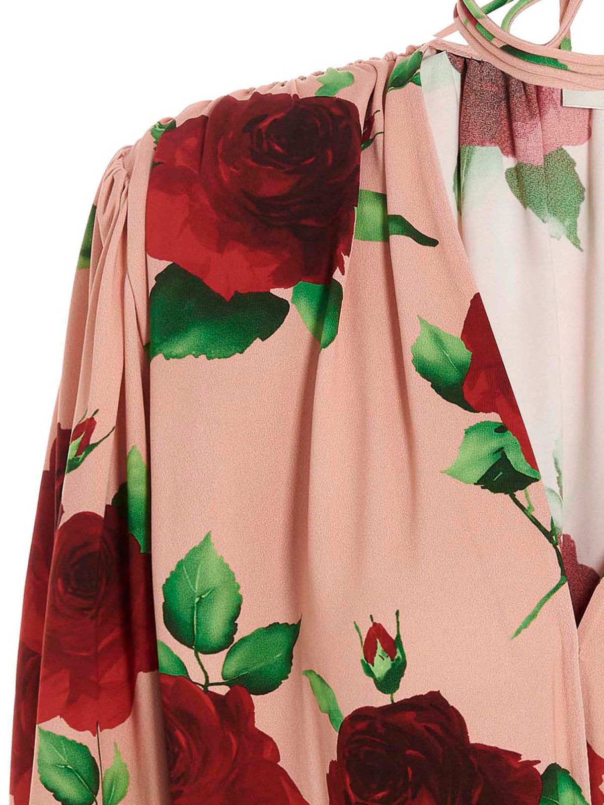 Shop Magda Butrym Floral Printed Blouse In Pink