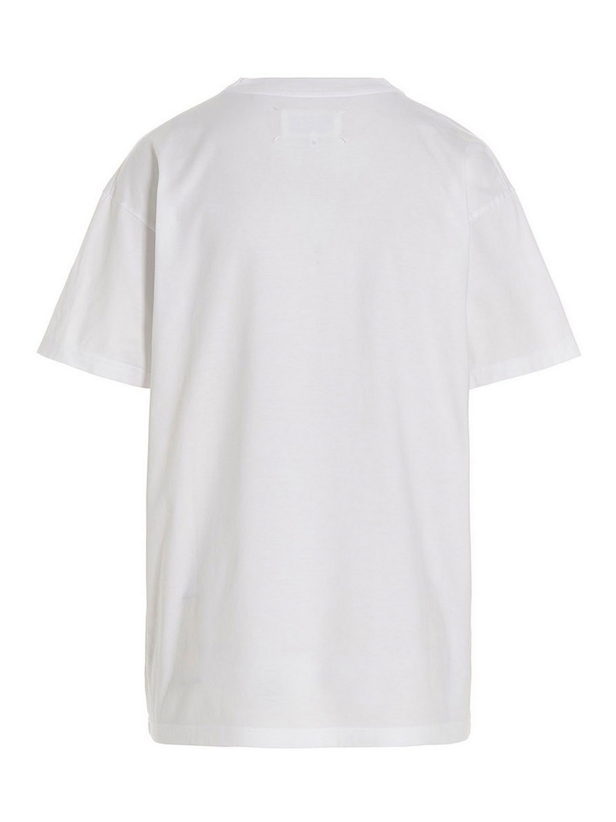Shop Maison Margiela Logo T-shirt In White