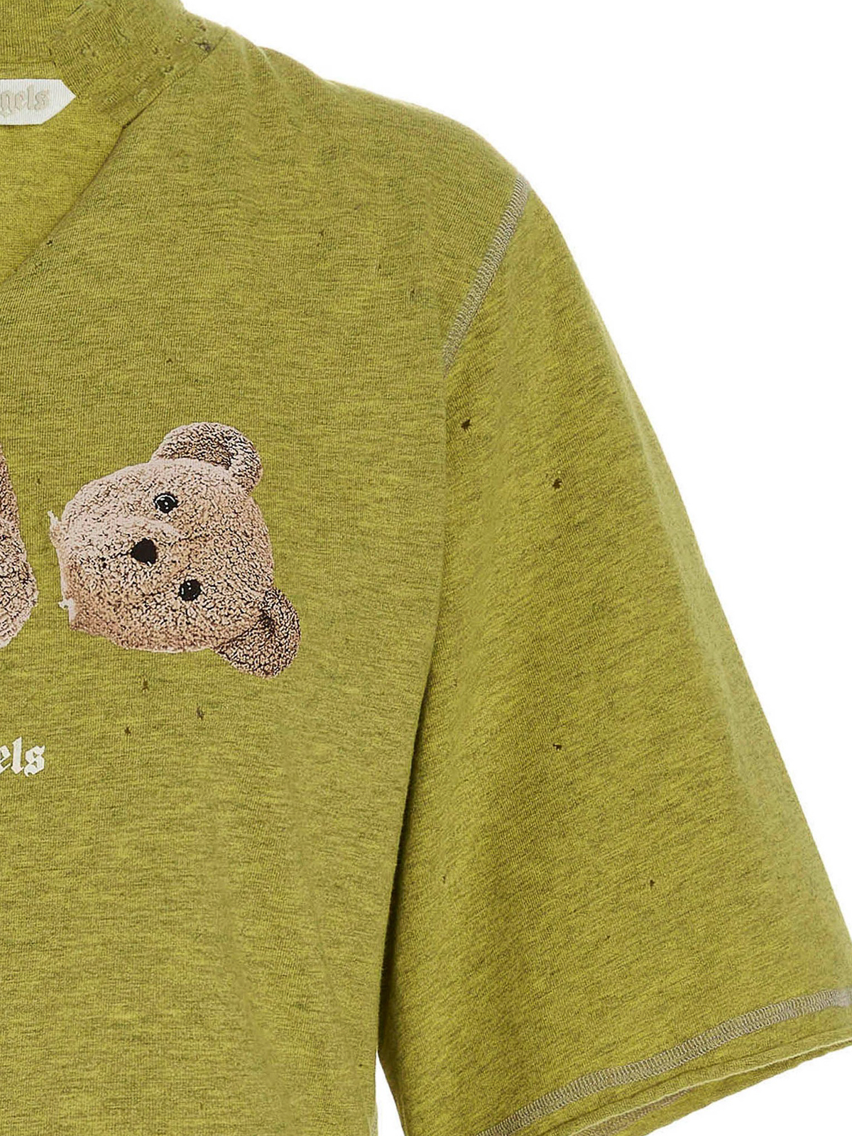 Tシャツ・カットソー Palm Angels PMAB040S23JER001 PA BEAR RIPPED T-shirt Palm Angels | Service Announcement