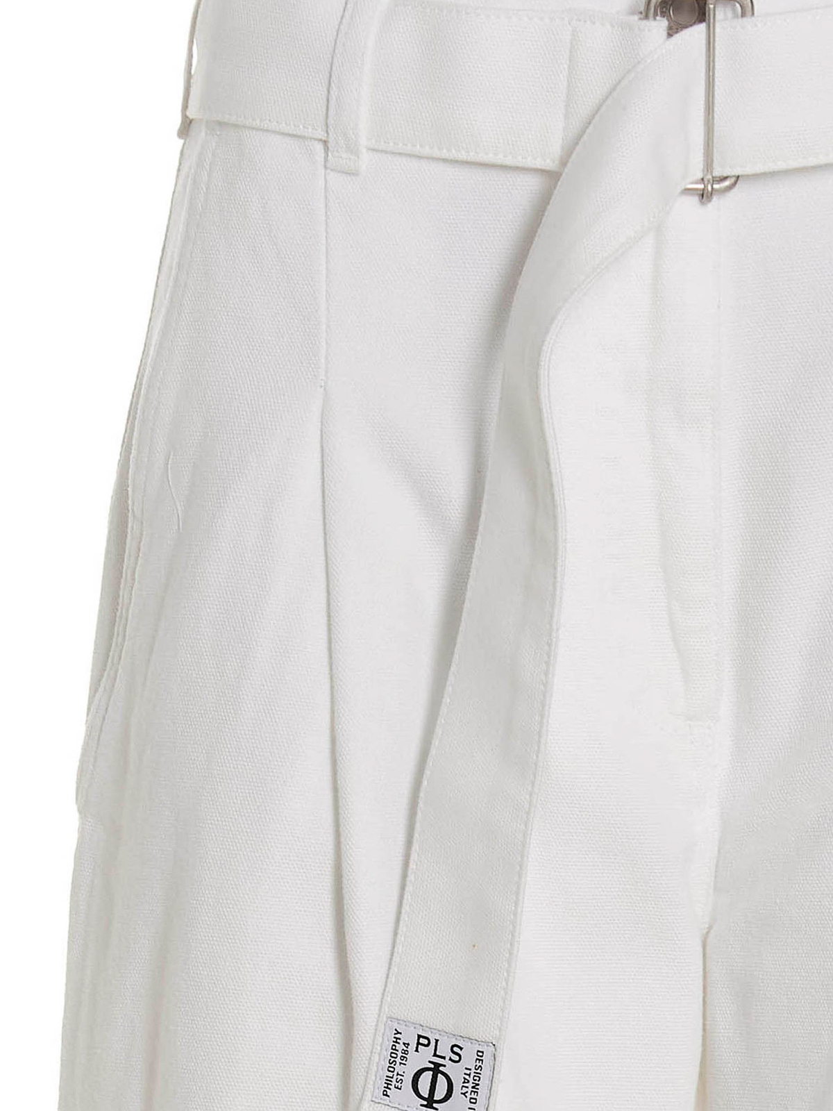 Shop Philosophy Di Lorenzo Serafini Casual Pants In White