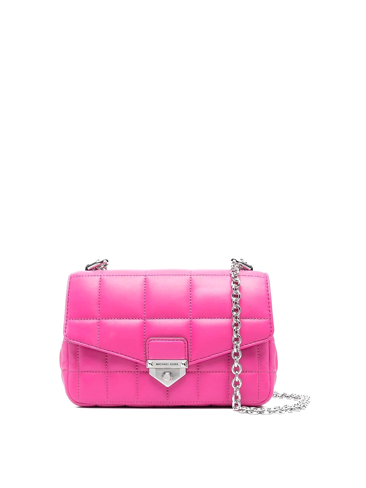 Michael Kors Soho Sm Chain Shoulder Bag In Pink