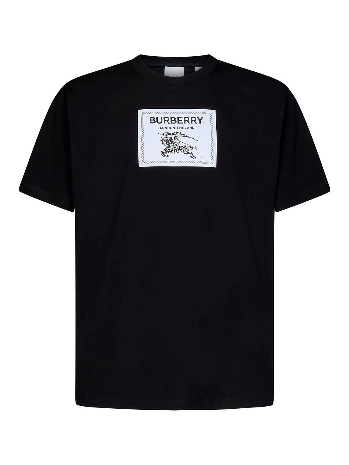 Burberry Cotton Tee - Black - Men|8065187 | Shop online at THEBS