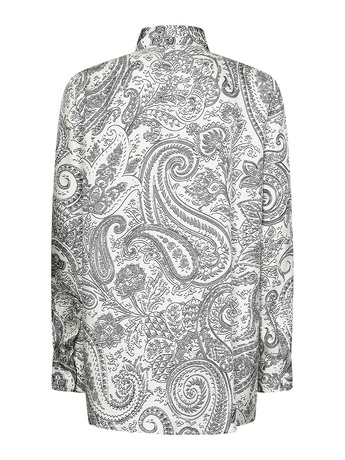 Shop Etro All Over Paisley Top In Grey