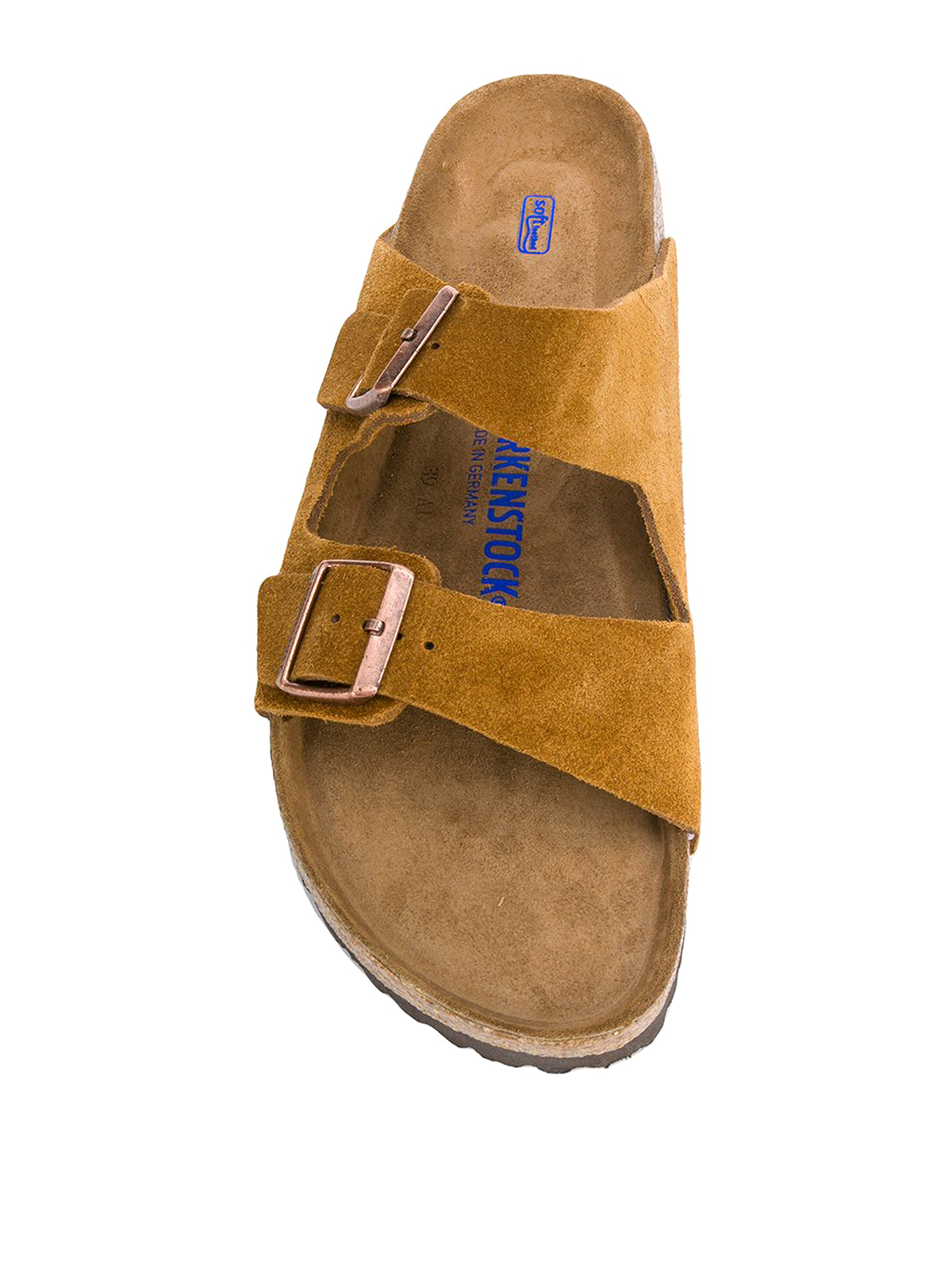 Shop Birkenstock Arizona Suede Sandals In Brown