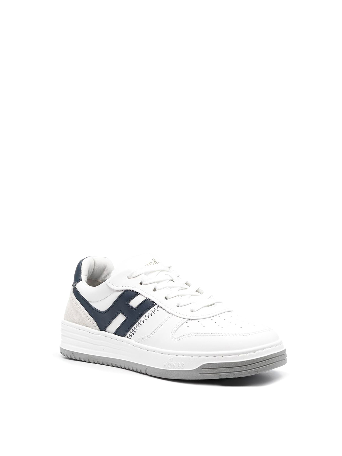 Shop Hogan Logo-patch Low-top Sneakers In White