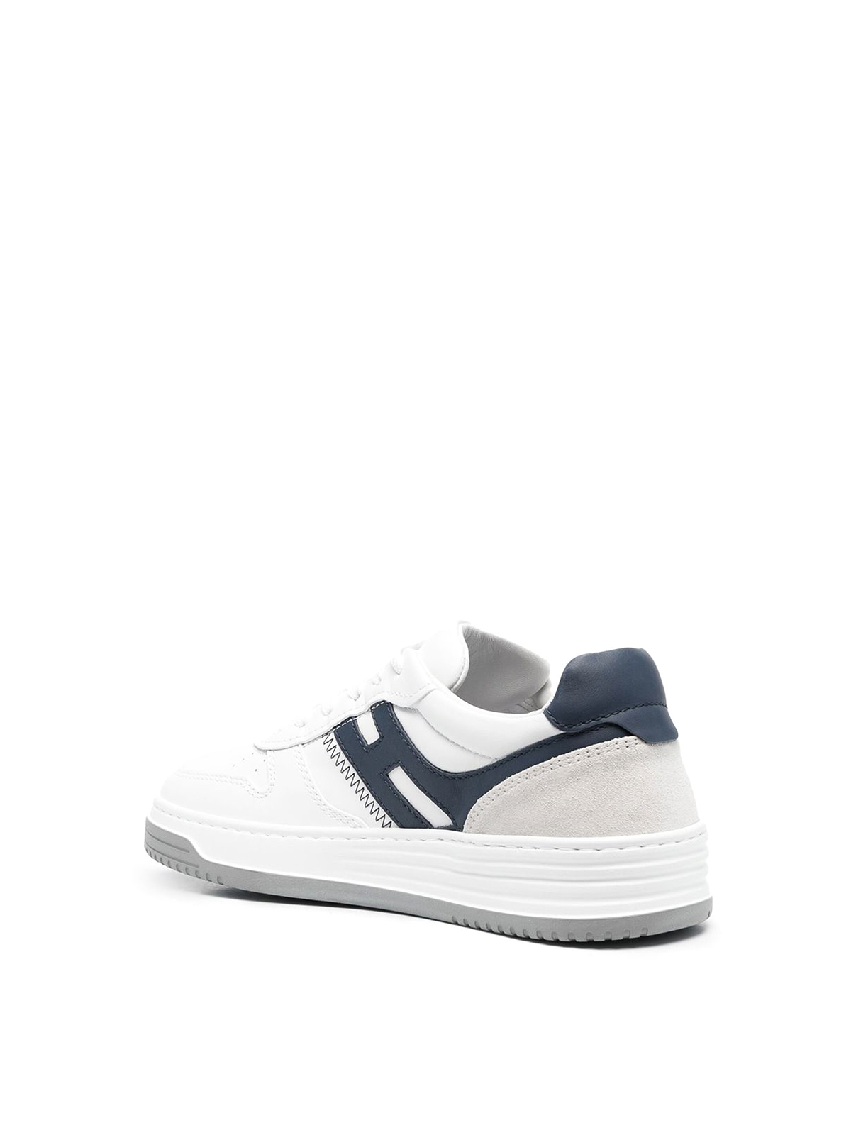 Shop Hogan Logo-patch Low-top Sneakers In White