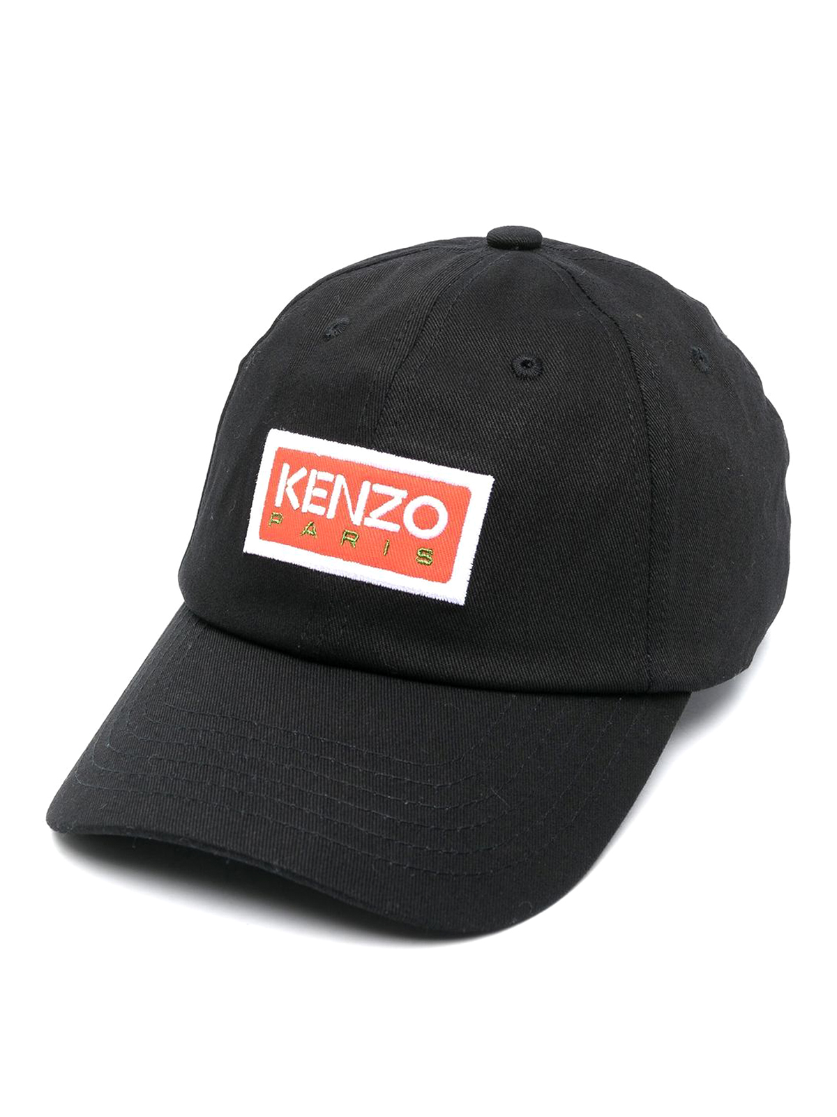 Shop Kenzo Logo Embroidery Cap In Black