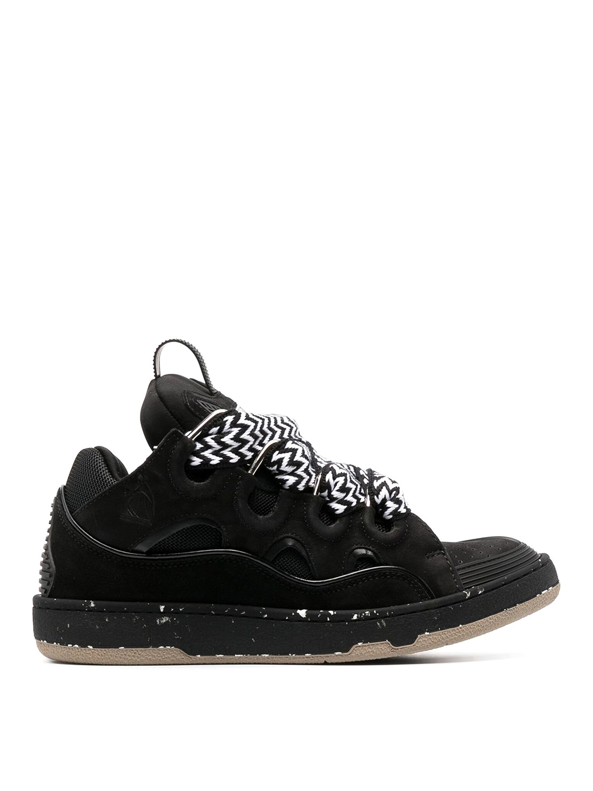 【関税&送料込】Lanvin Sneaker With Logo Lanvin Curb Sneakers | Black | FARFETCH