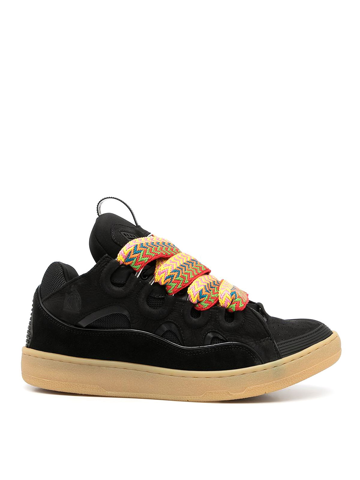Lanvin Chunky Lace-up Sneakers In Black