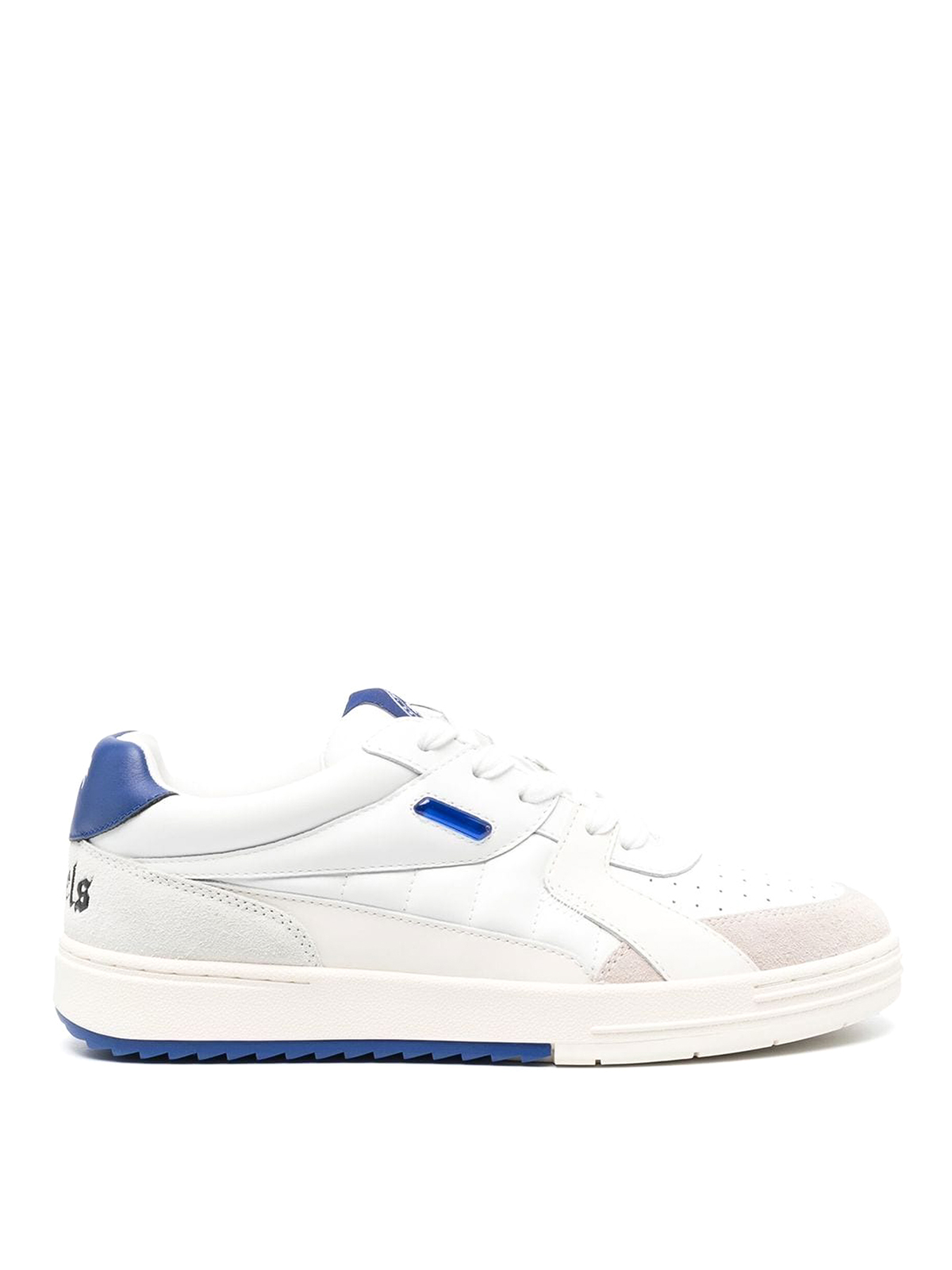 Shop Palm Angels Palm University Low-top Leather Sneakers In Blue