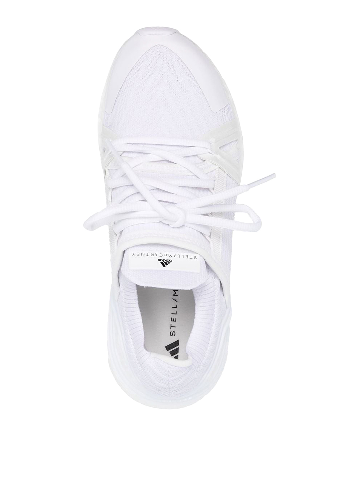 Shop Adidas By Stella Mccartney Panelled Lace-up Sneakers In Blanco