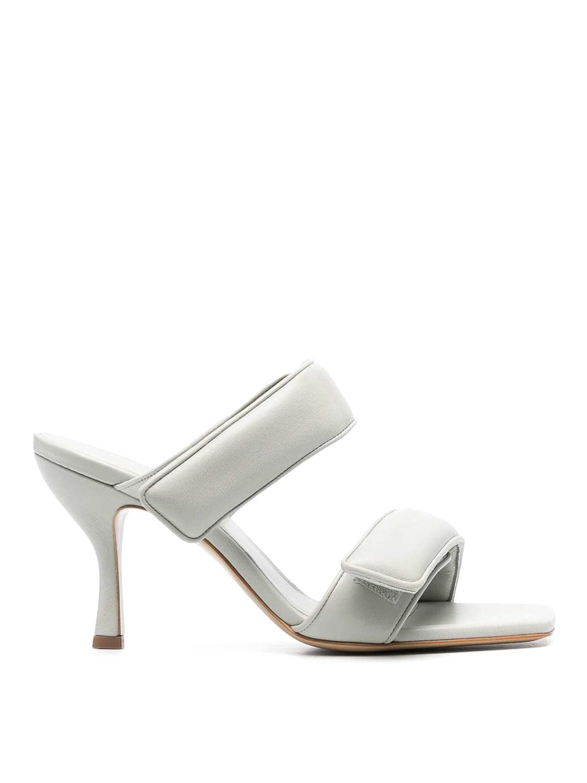 Shop Gia Borghini Perni Touch- Strap Fastened Sandals In Grey