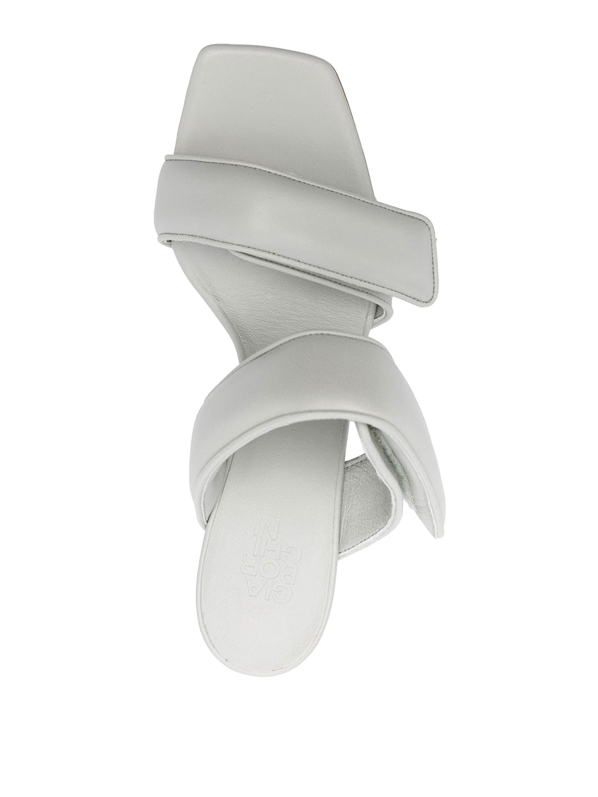Shop Gia Borghini Perni Touch- Strap Fastened Sandals In Grey