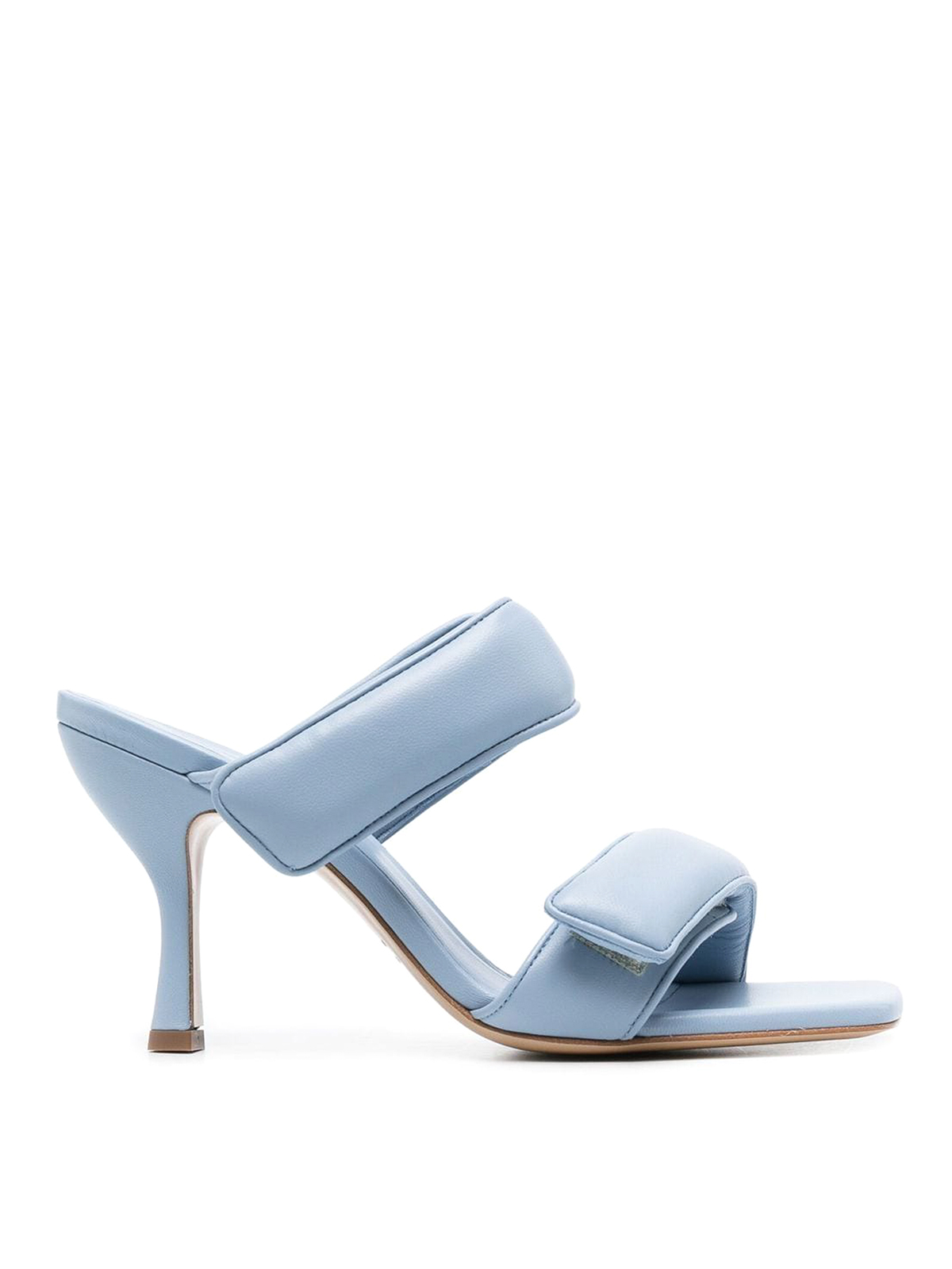 Shop Gia Borghini Perni Touch- Strap Fastened Sandals In Light Blue