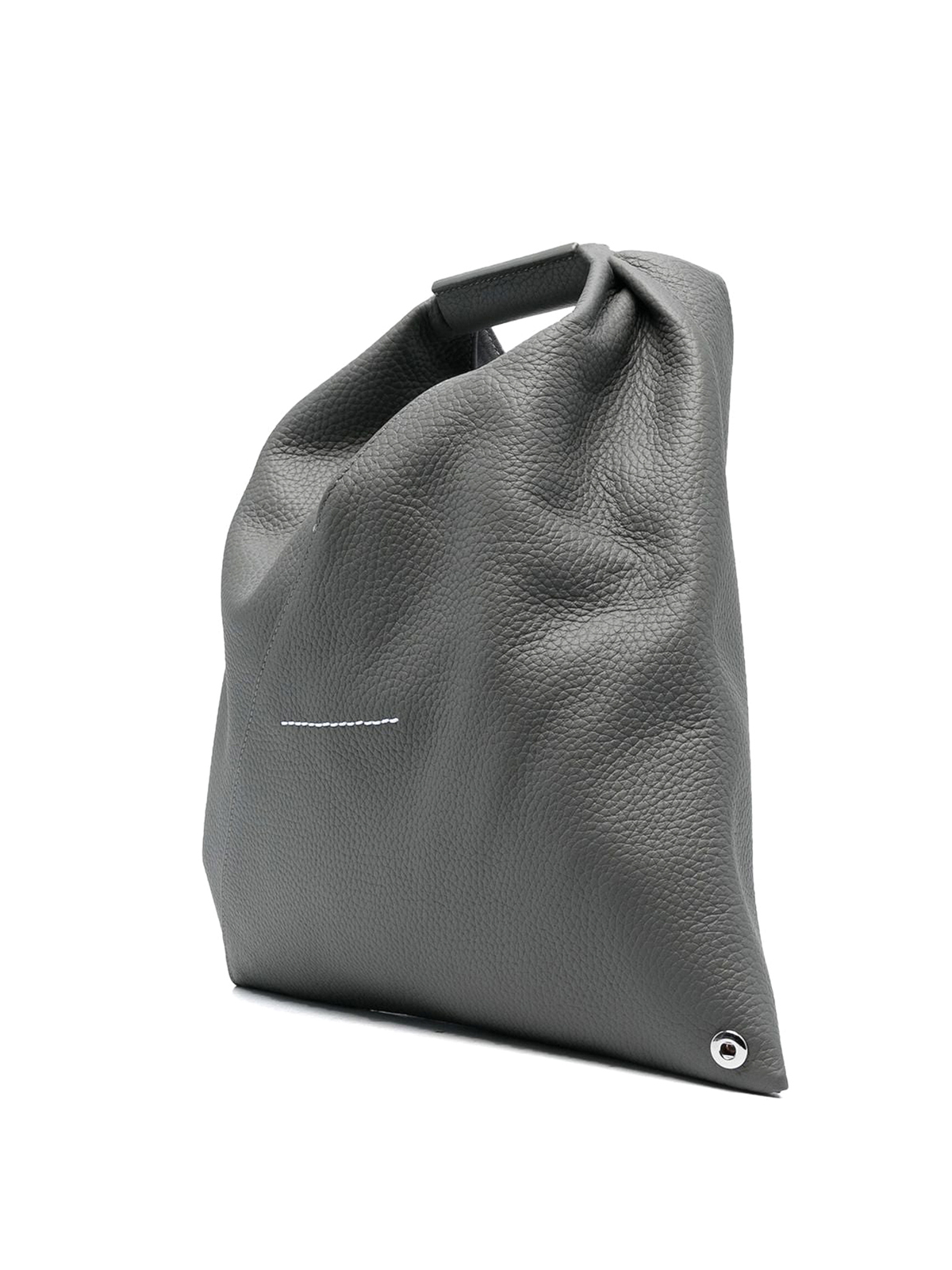 Booo❣️Maison Margiela MM6ショルダーバッグ　グレー MM6 Maison Margiela Japanese grained leather tote|SB6WD0013DP4344T8156