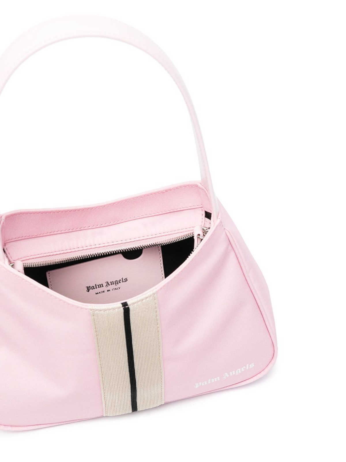 Shop Palm Angels Venice Bag With Stripe Pattern In Pink