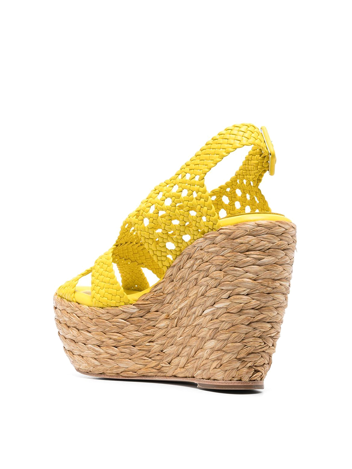 Shop Paloma Barceló Interwovened Design Sandals In Yellow