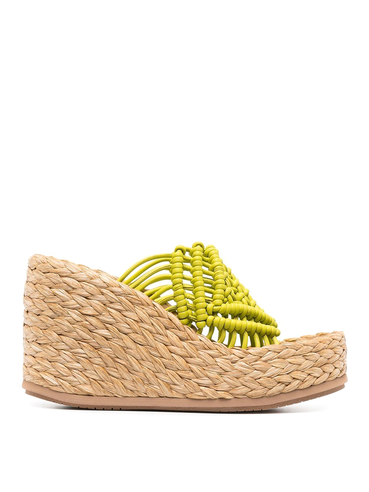 Paloma Barceló Interwovened Design Sandals In Green