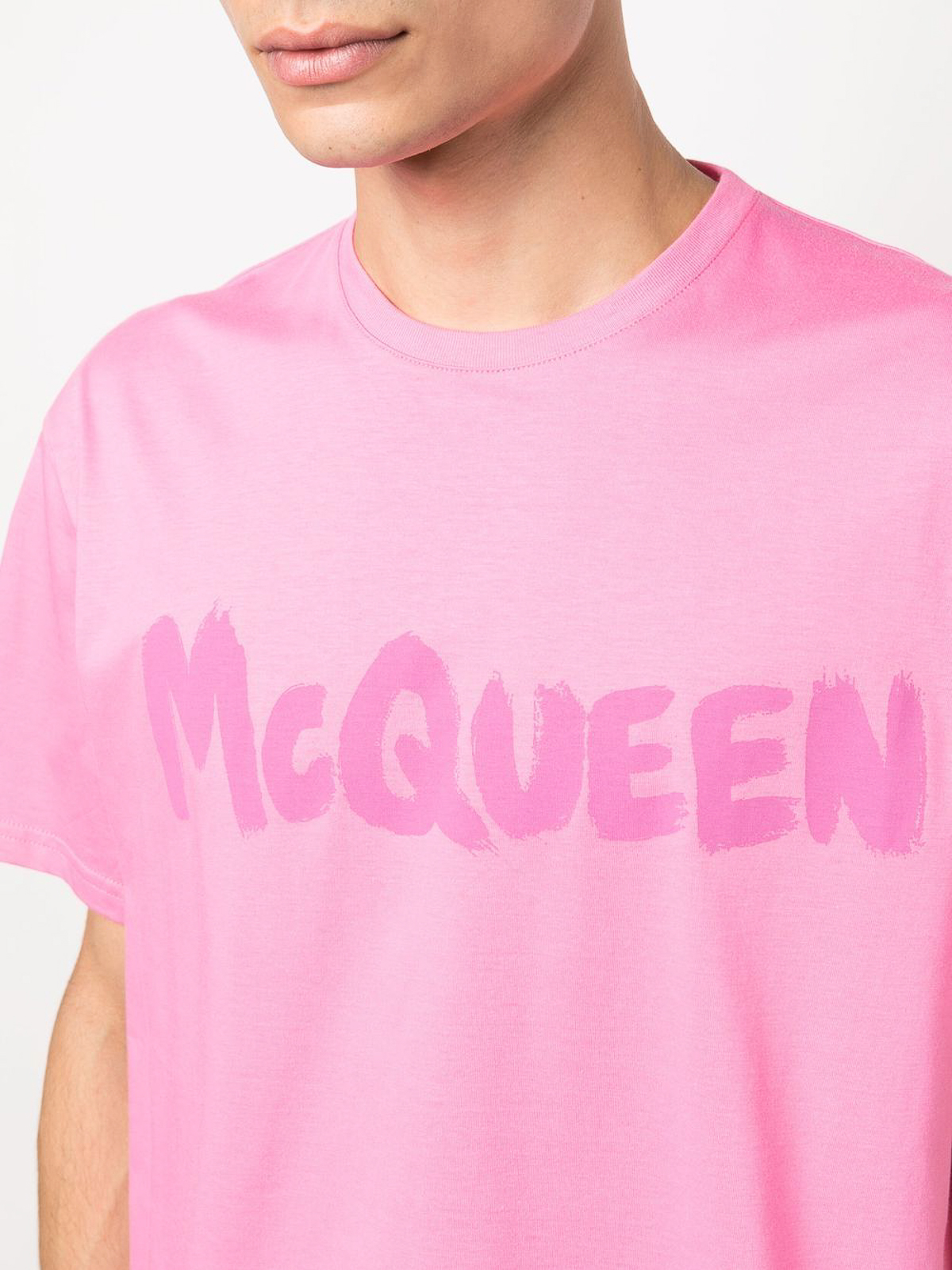 Alexander Mcqueen Tシャツ - ピンク | 622104QUZ570917