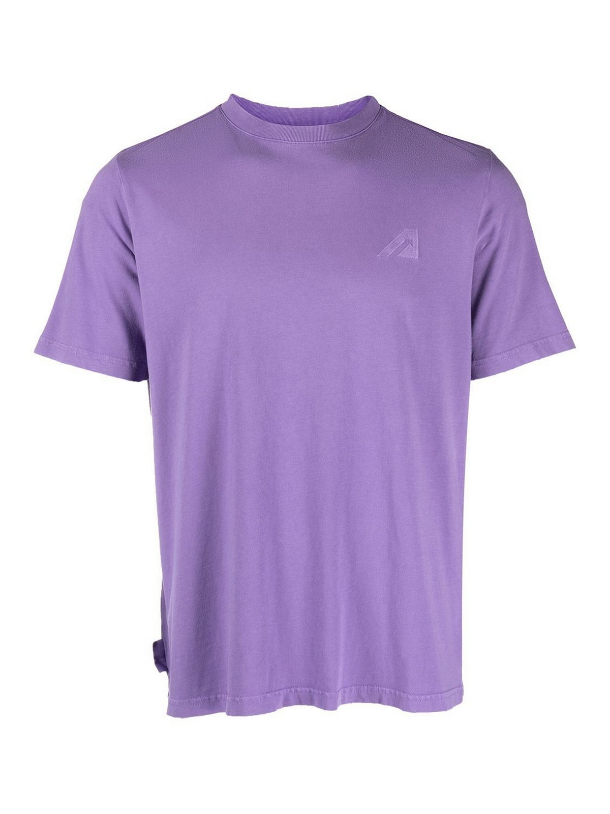 Shop Autry Crewneck T-shirt With Logo In Light Purple