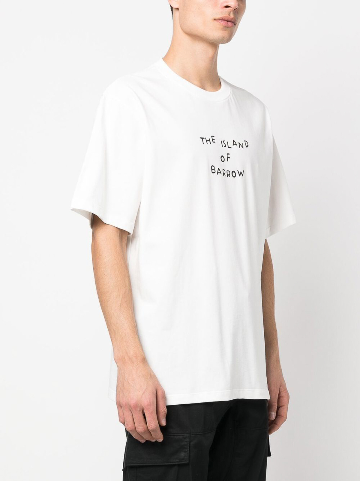Shop Barrow Graphic-print T-shirt In White