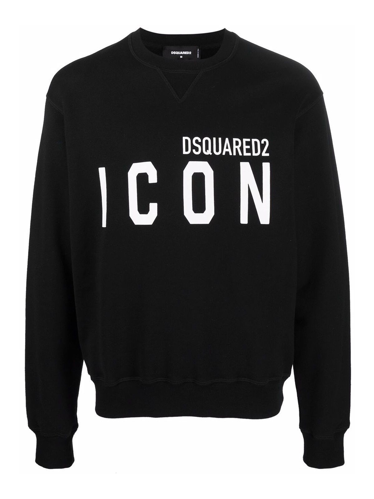 Shop Dsquared2 Cotton Icon Logo Sweatshirt In Black