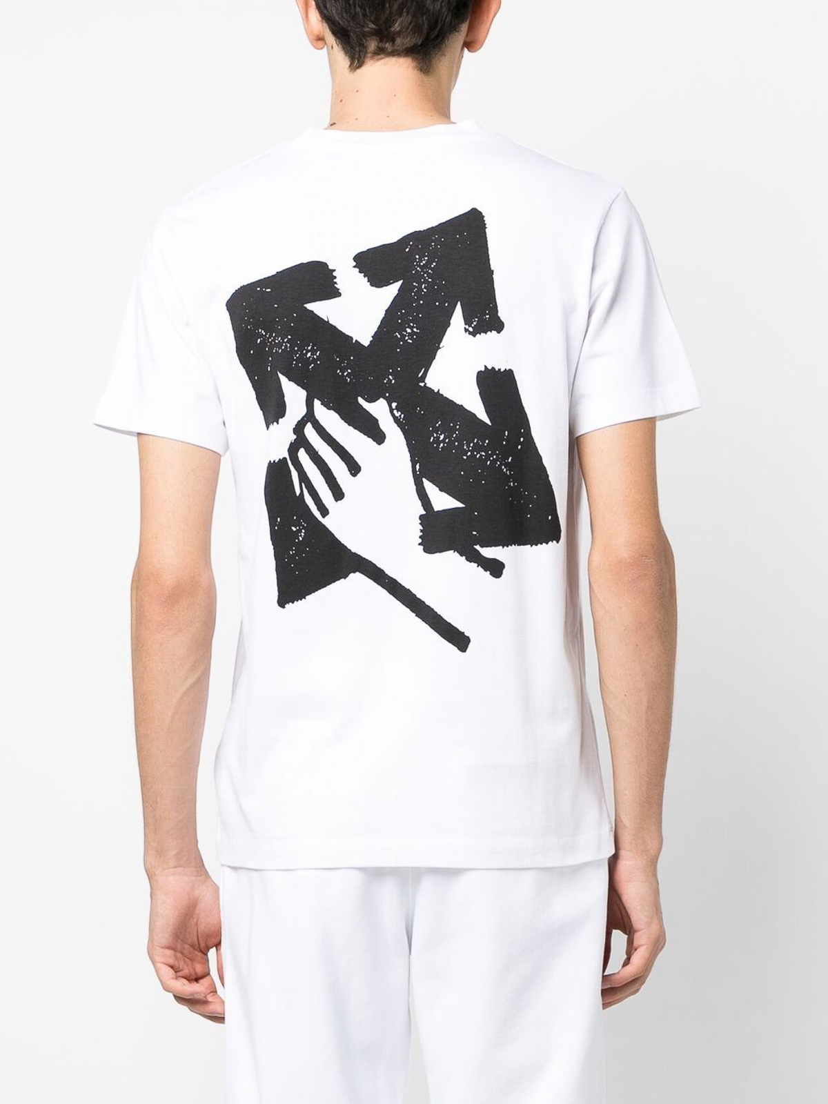 T-shirts Off-White - Printed detail cotton Tee - OMAA027S23JER0070110