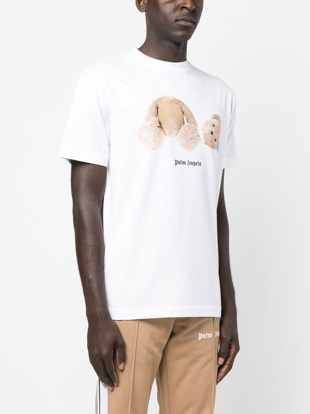 bear-print T-shirt, Palm Angels