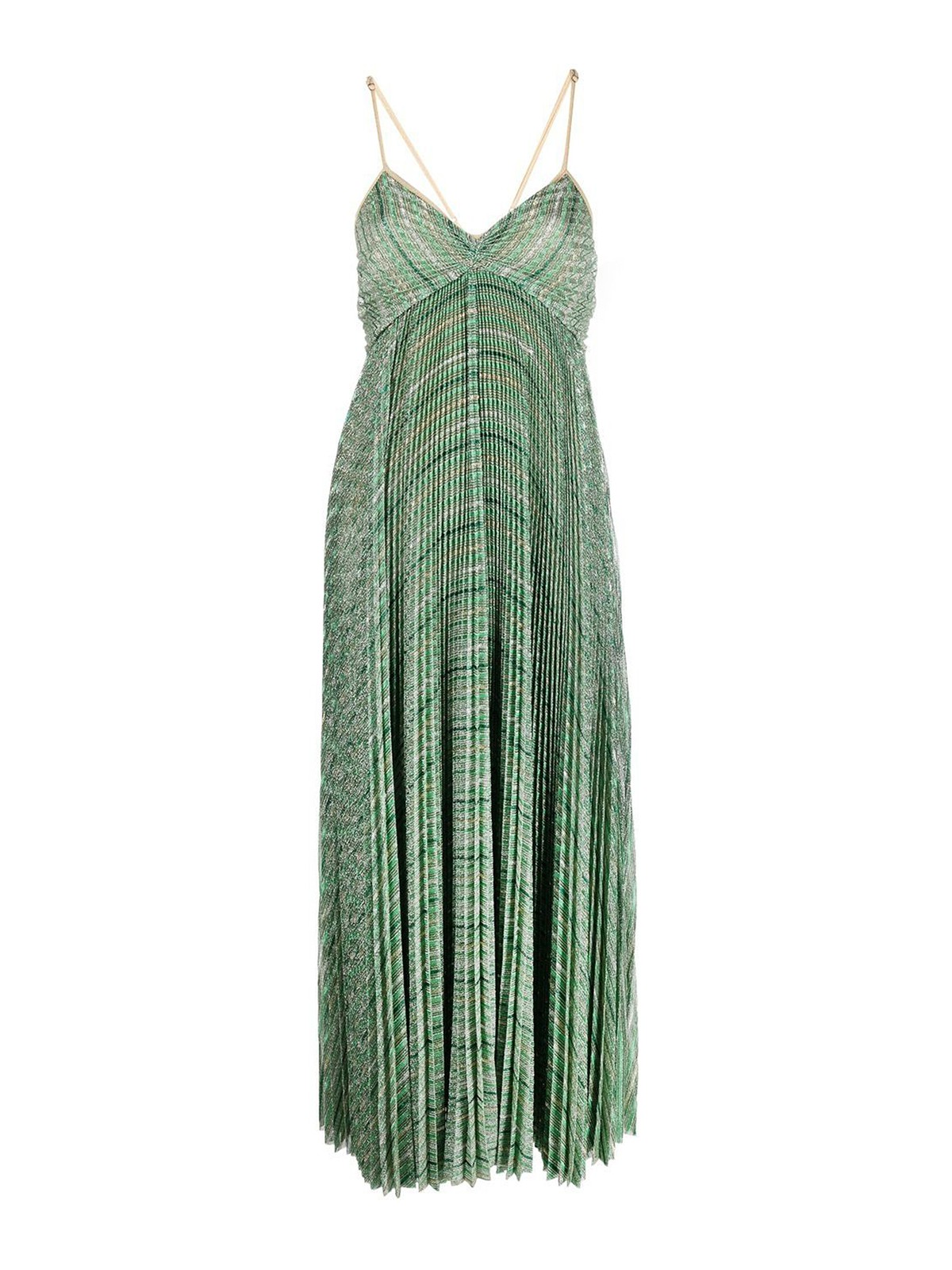 Forte Forte Empire line metallic dress - Green|10076MYDRESS0169