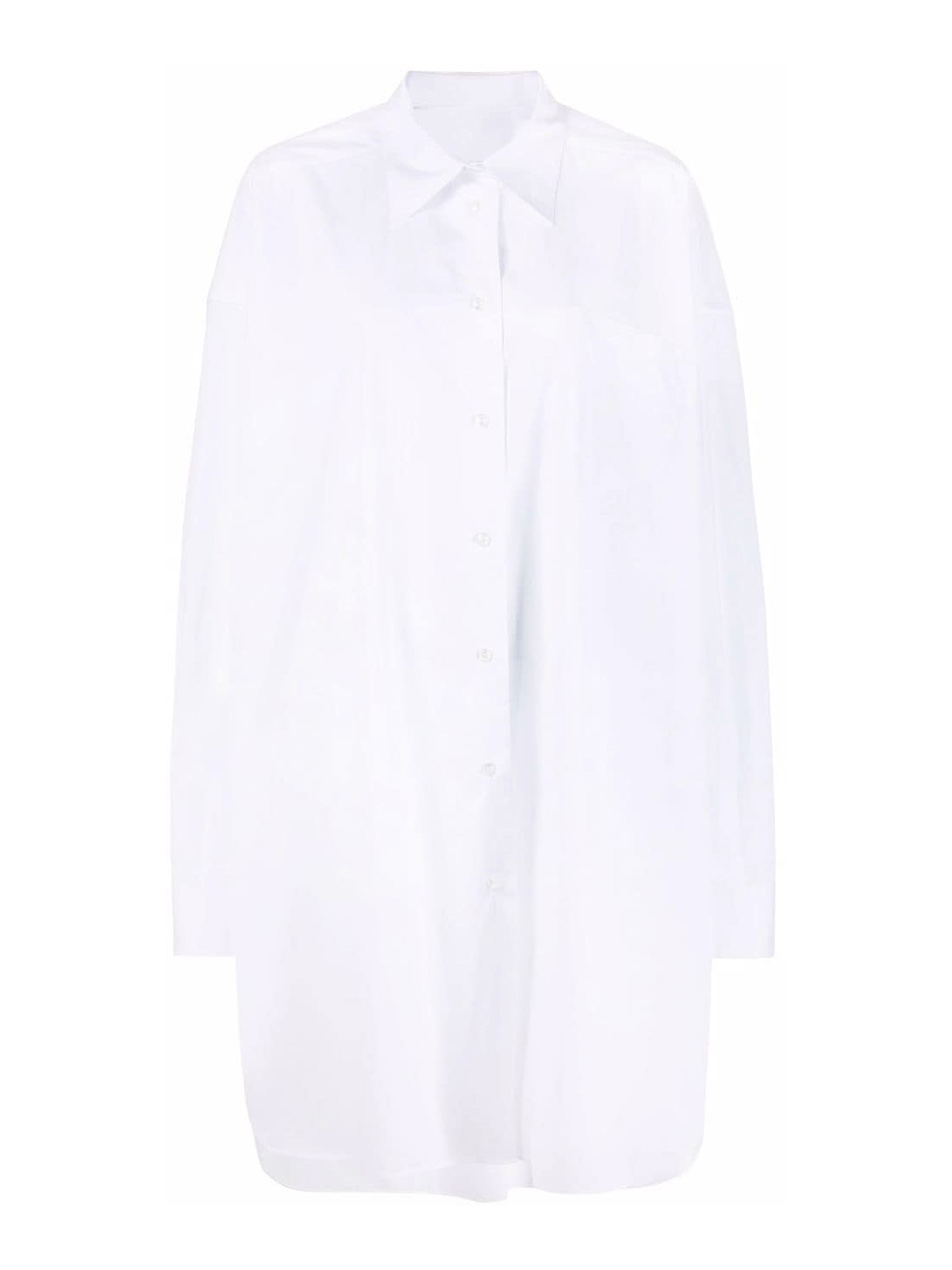 Shop Maison Margiela Oversized Shirt In White