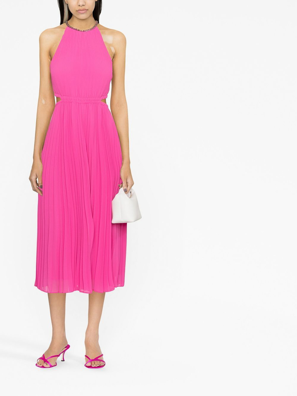 Michael Michael Kors Georgette draped dress - Women|MR381E77R3663