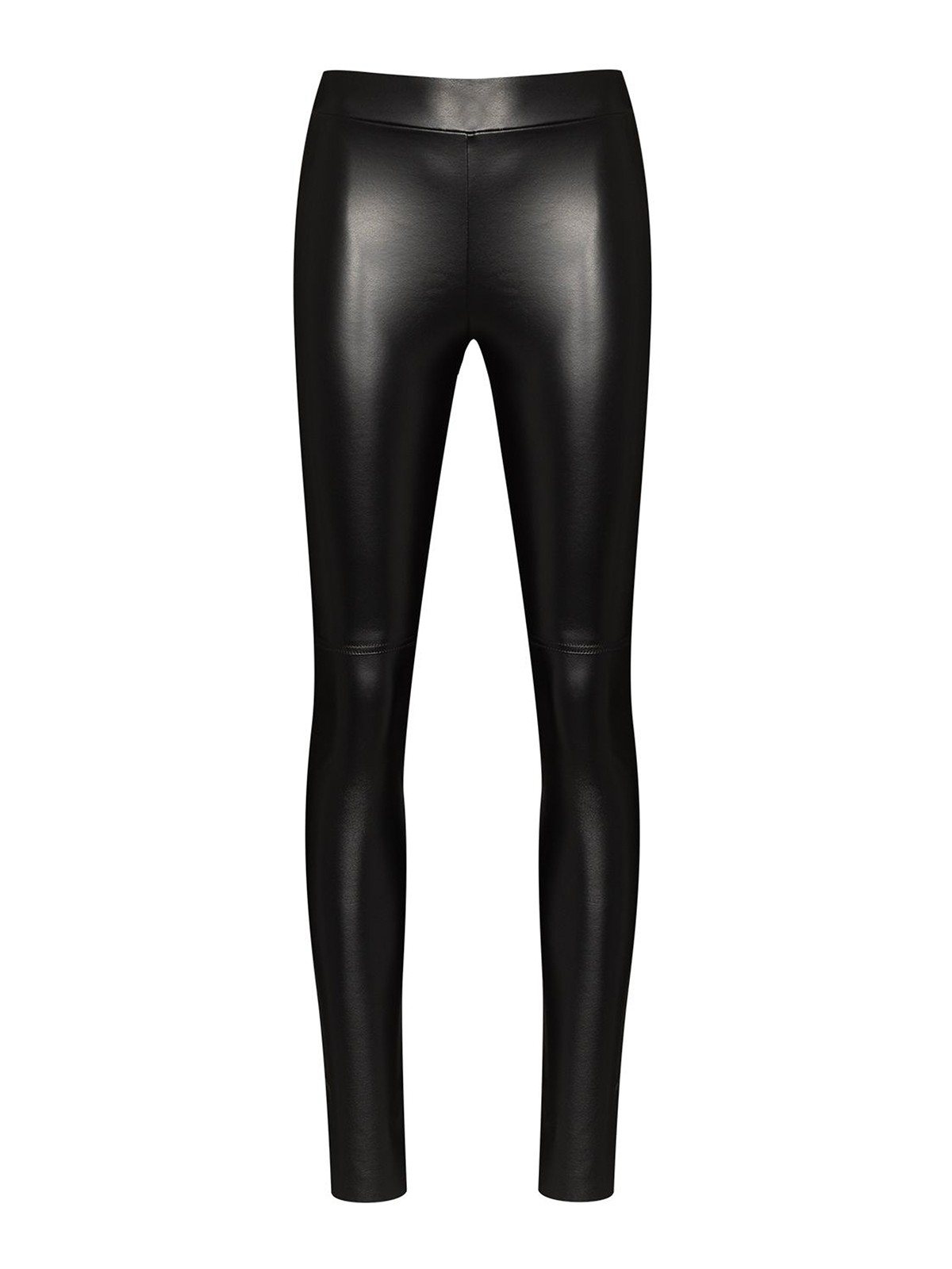 Shop Wolford Leather Effect Leggings In Black
