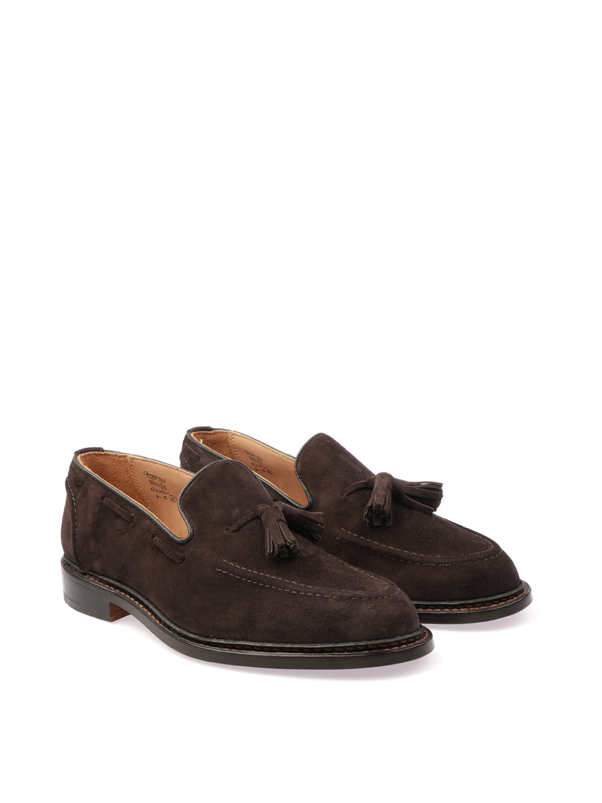 Tricker's Loafers With Tassel Detail And Stacked Heel In Brown