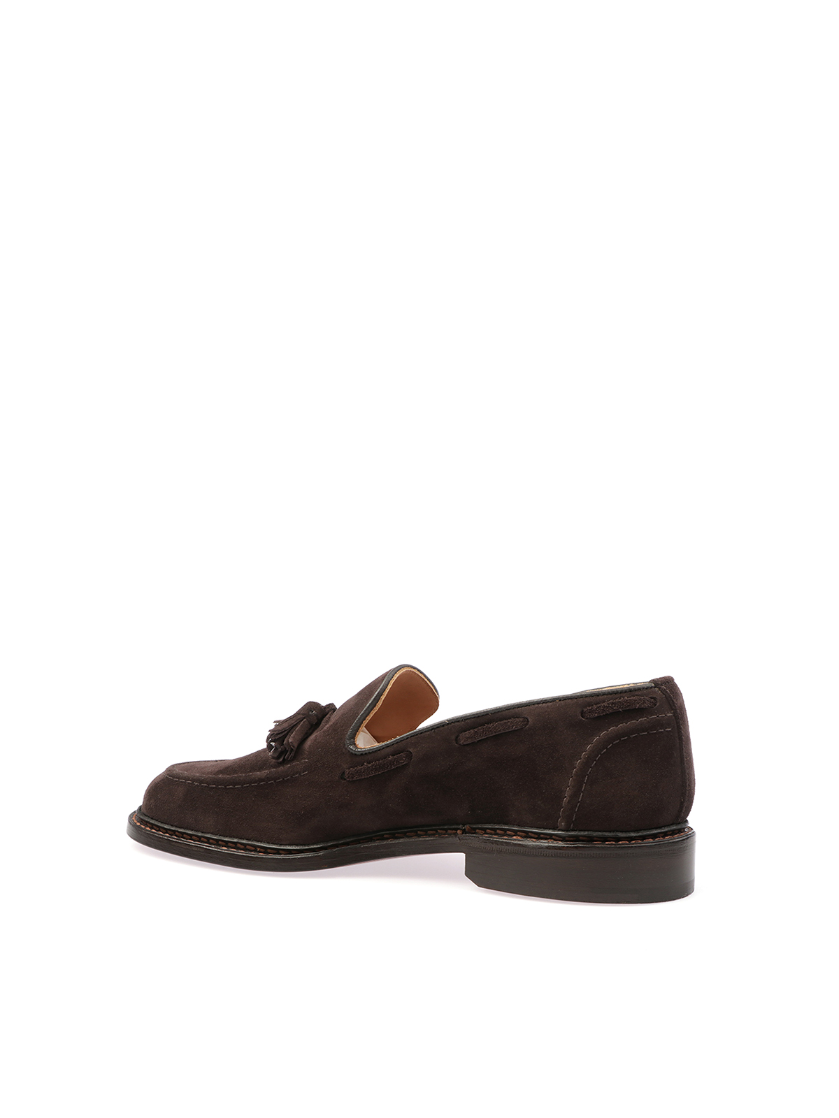 Tricker's Loafers With Tassel Detail And Stacked Heel In Brown