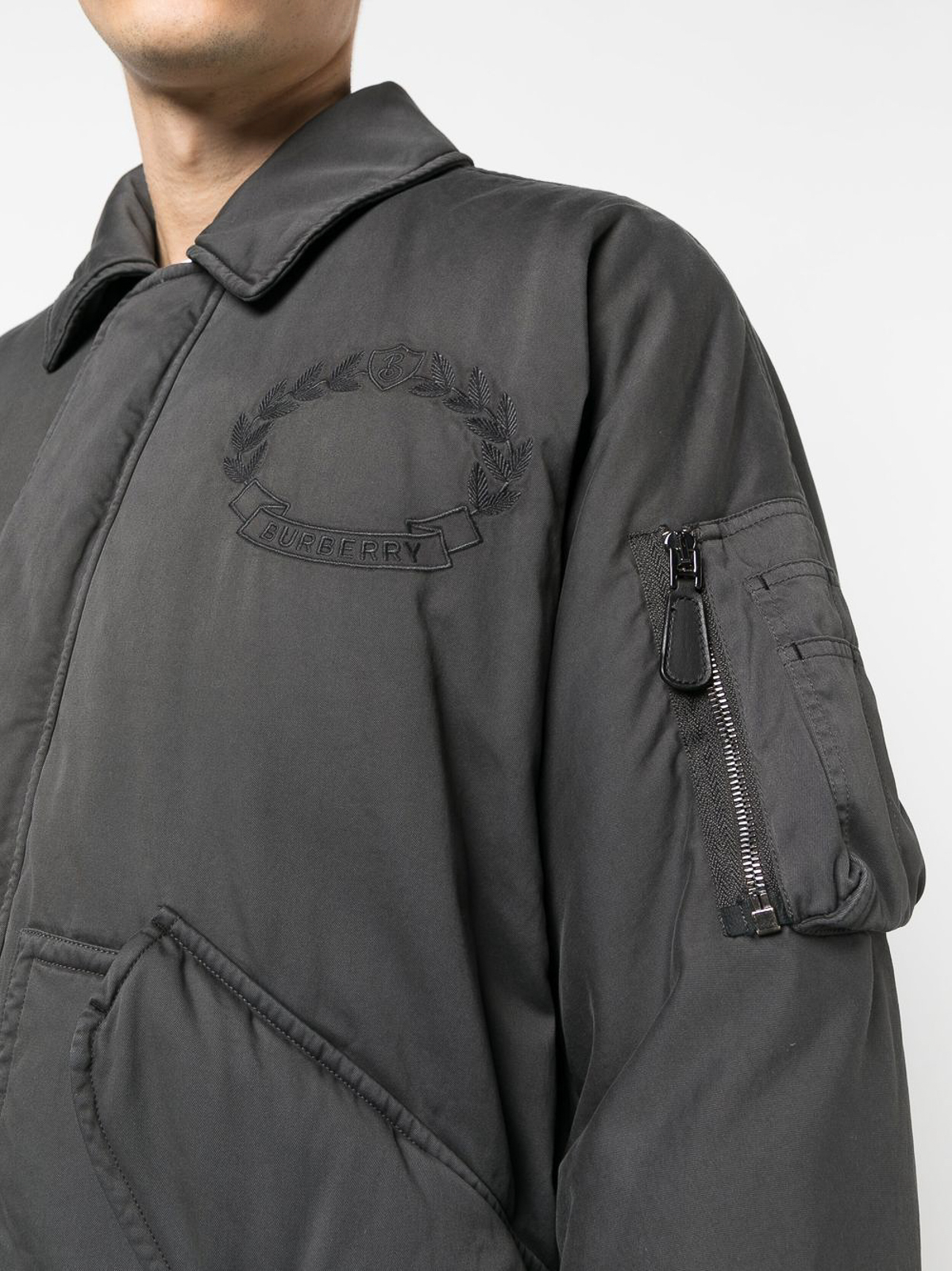 Burberry Tech fabric puffer jacket - Dark Grey - Men | 8060893