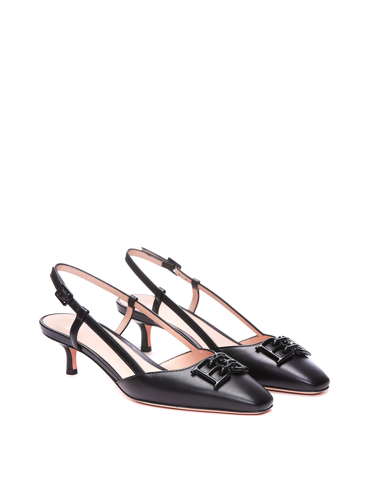 Court shoes Bally - Eva leather slingback - EVA45TNLU901 | thebs.com