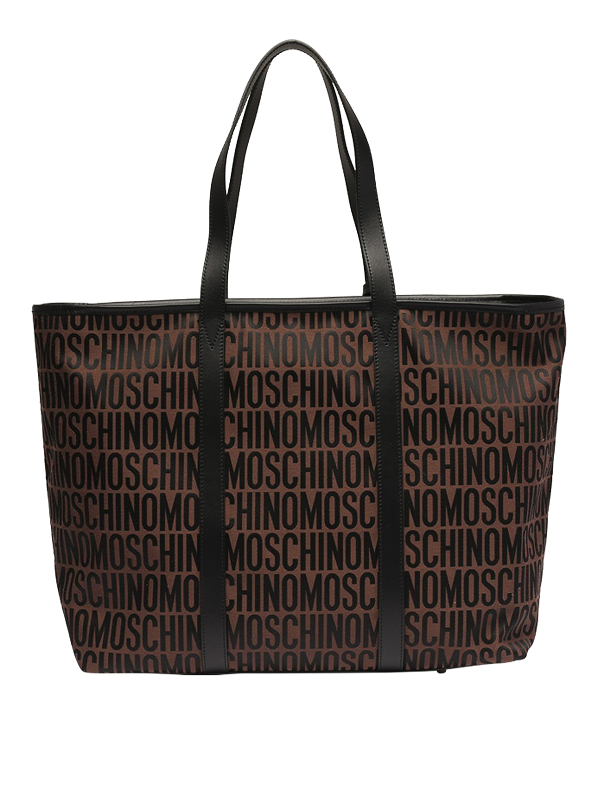 Moschino All over logo tote - Brown - Women | 740282681103 Moschino All over logo tote - Brown - Women | 740282681103