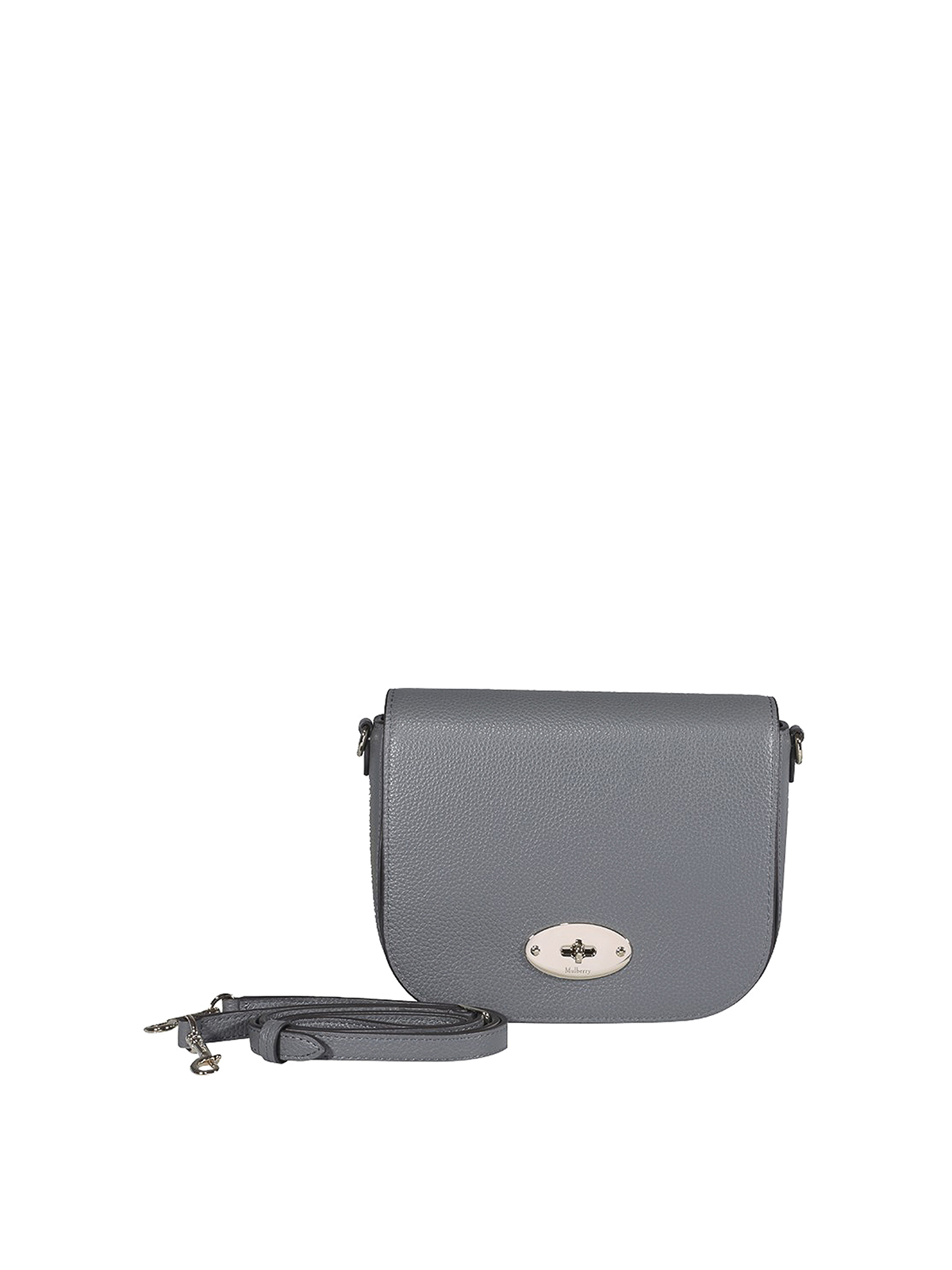 Mulberry Calf Leather Clutch In Grey