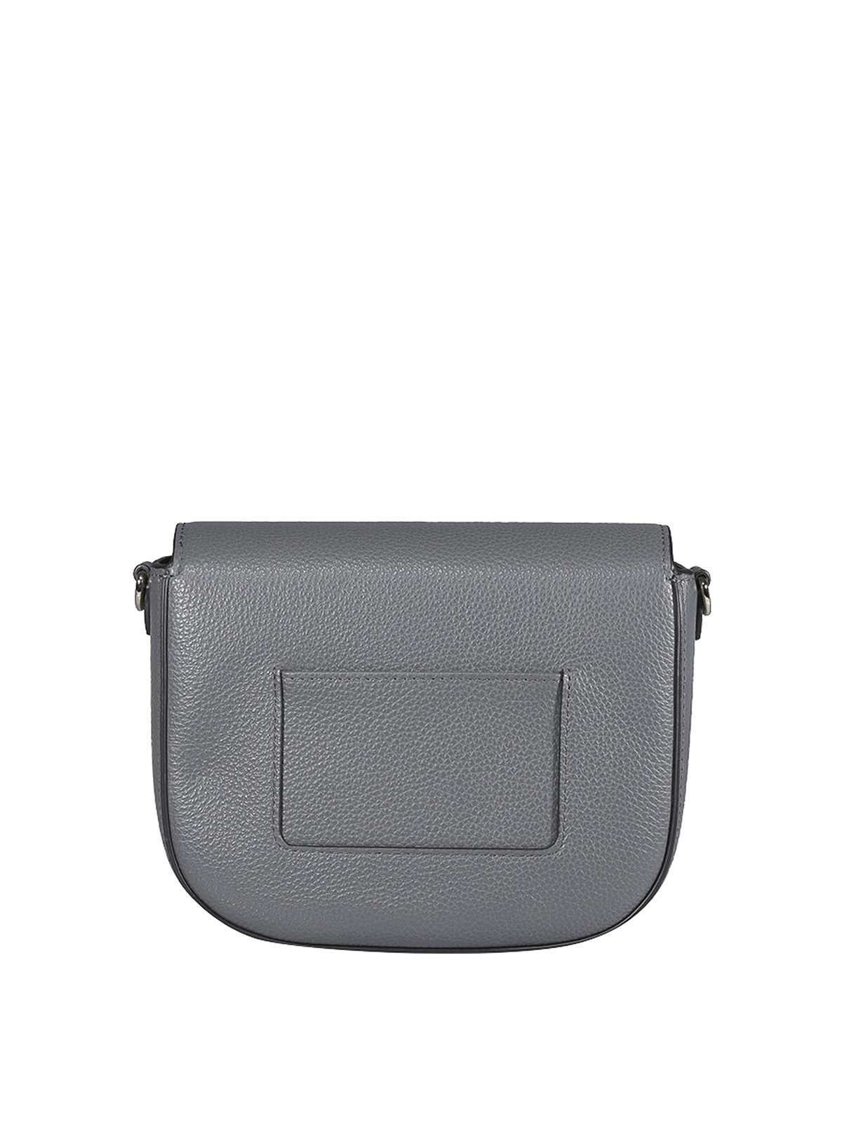 Shop Mulberry Calf Leather Clutch In Grey