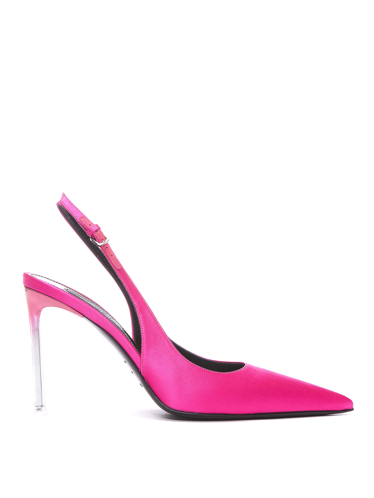 Shop Sergio Rossi Lateral Mini Buckle Slingback In Pink