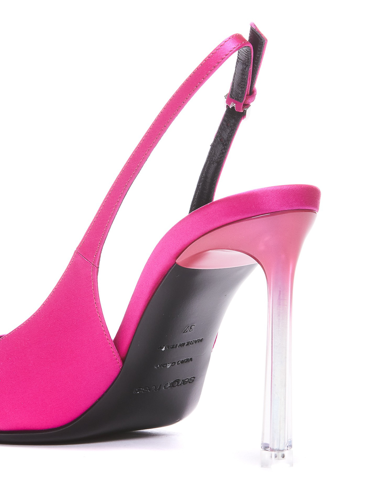 Shop Sergio Rossi Lateral Mini Buckle Slingback In Pink