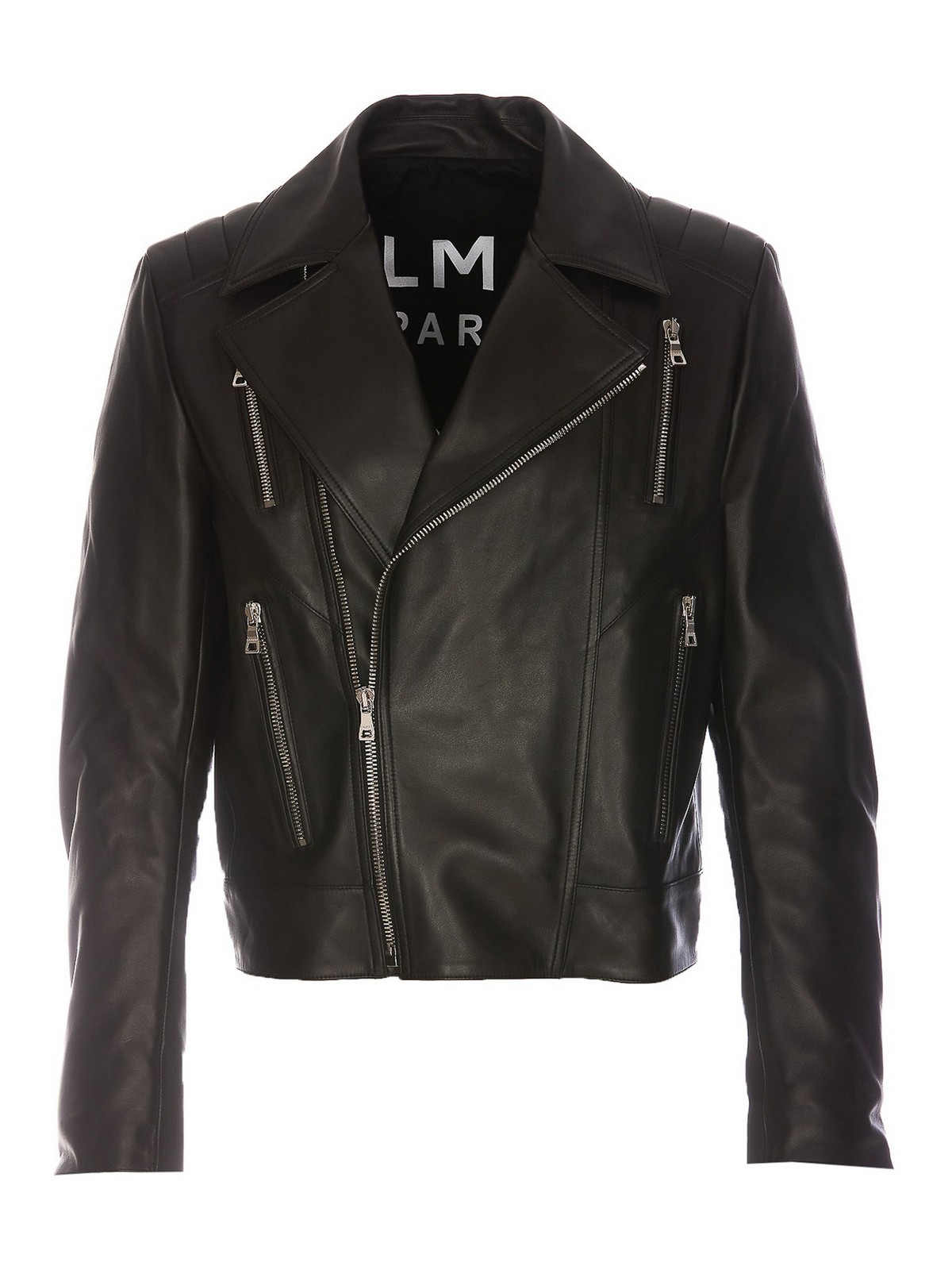 Balmain レザージャケット - 黒 - メンズ|TD170LB240PA