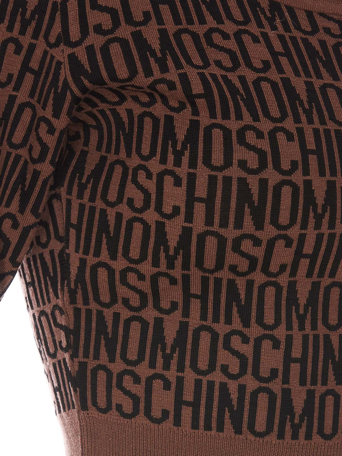 Moschino Monogram-Jacquard Crew Neck Jumper