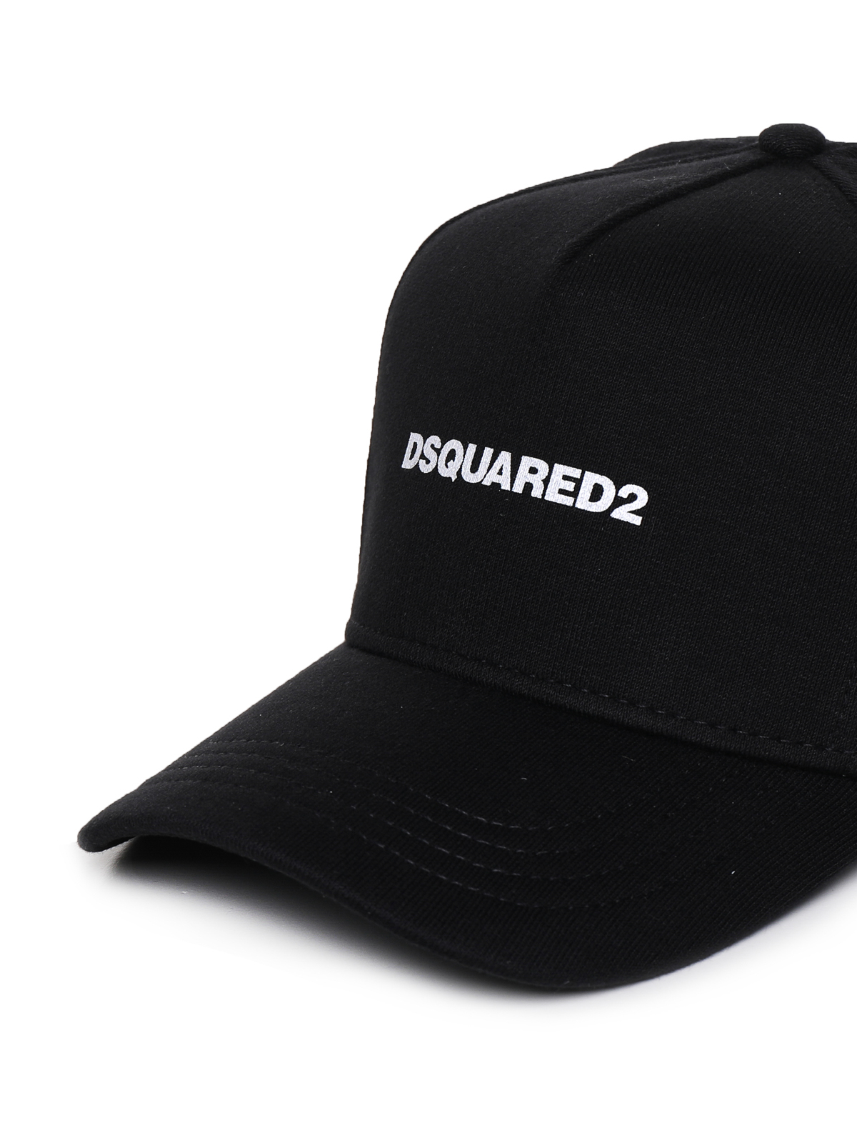 Shop Dsquared2 Ukrainered2 Peaked Cap With Logo In Black