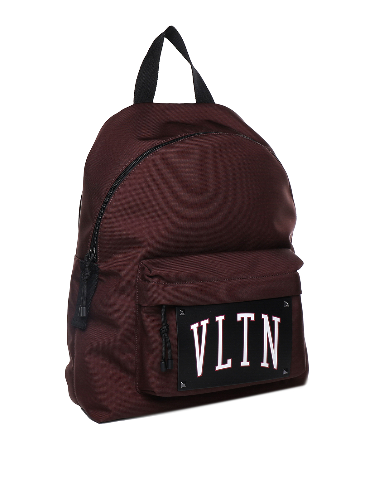 VALENTINO リュック Valentino Garavani Backpack with external pocket and logo