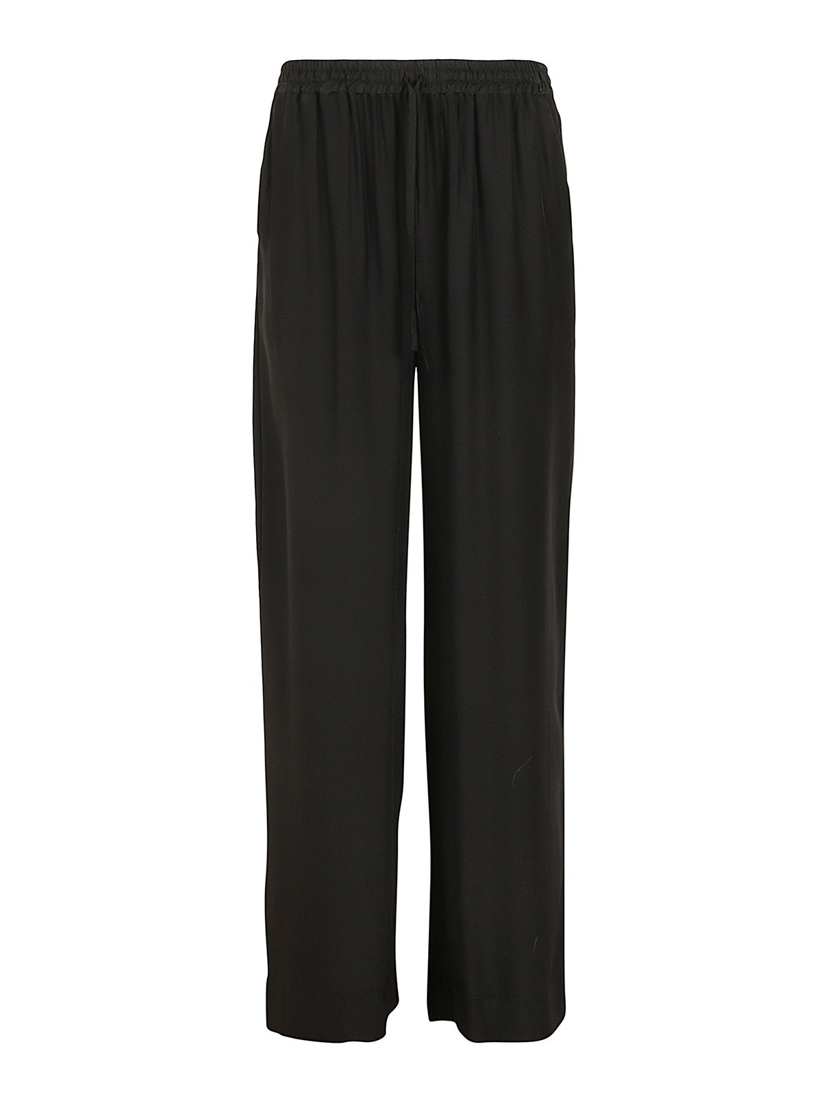 P.a.r.o.s.h Silk Satin Pants In Negro