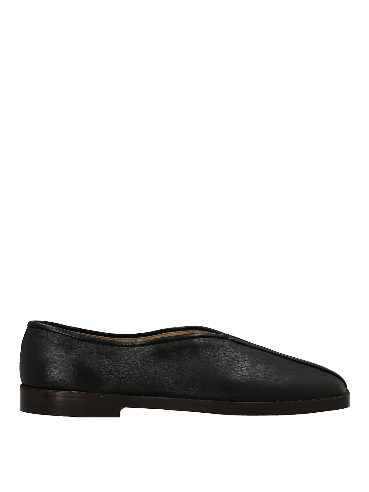 Lemaire PIPED SLIPPERS BLACK
