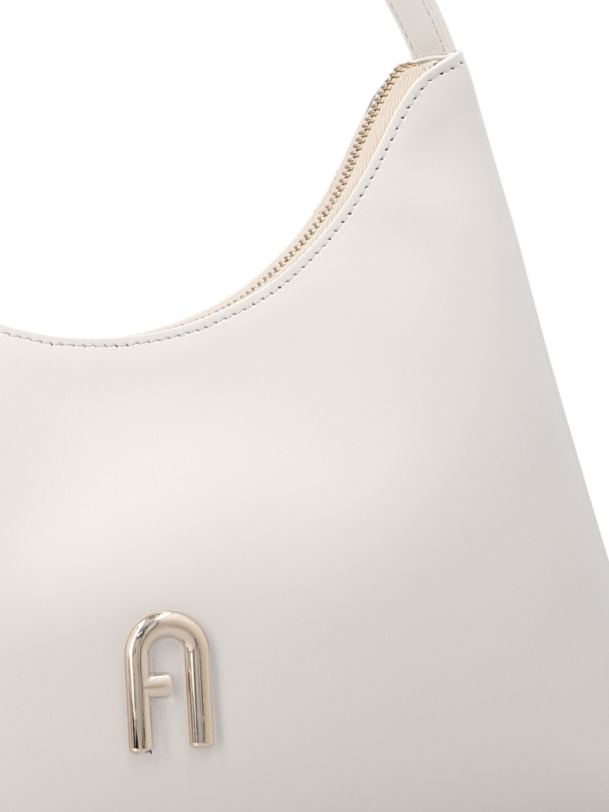 Shop Furla Diamante Small Shoulder Bag In White
