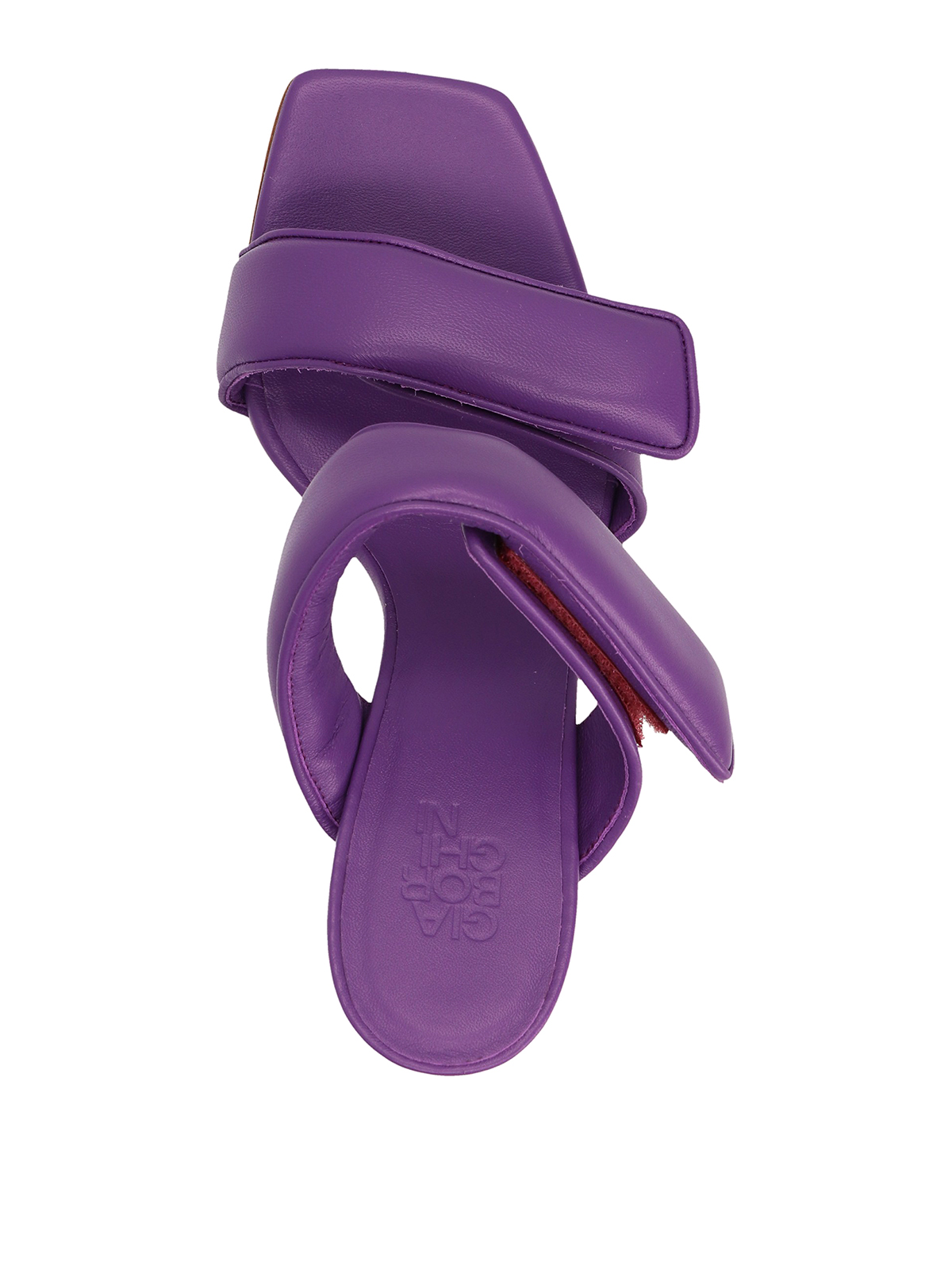 Shop Gia Borghini Perni 03 Sandals In Purple