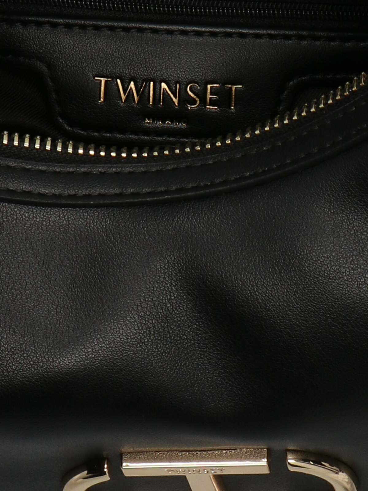 logo-plaque cross-body bag, TWINSET